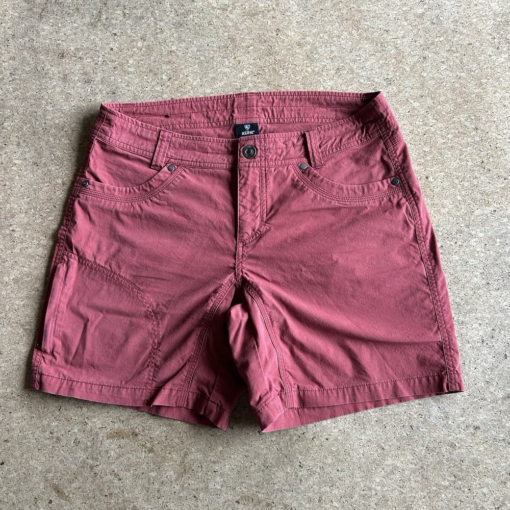 KUHL Shorts Womens 10 Red Splash Hiking Utility Stretch 5 Pocket Outdoor 7"